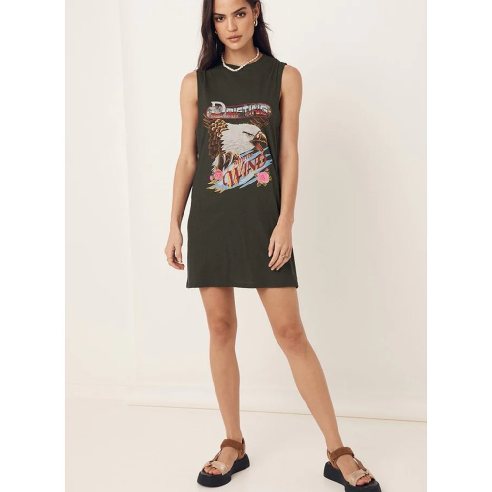 Spell NWT Wind Drifter Tank Dress Charcoal in Small